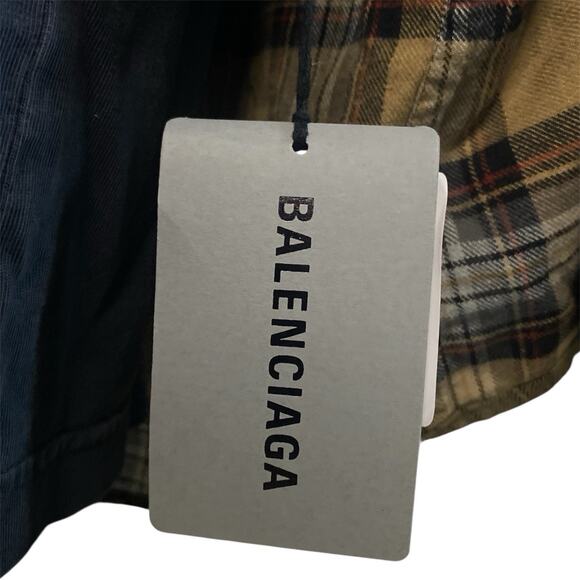 BALENCIAGA Layered Liberty Shirt Fall 24 Collection Layered Shirt Unisex Sz1 NWT - Picture 8 of 9